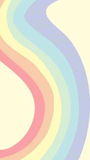 Pastel Wave Abstract Art Wallpaper