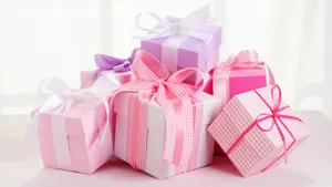 Pastel Wrapped Gift Boxes Wallpaper