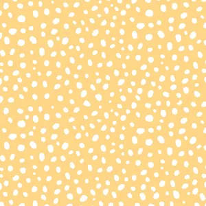 Pastel Yellow Dotted Pattern Wallpaper