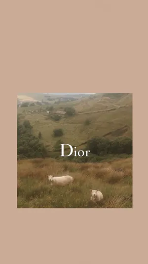 Pastoral Dior Aesthetic Wallpaper