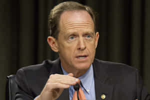 Pat Toomey Communicating Through Hand Gestures Wallpaper