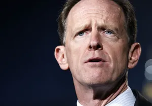 Pat Toomey In Thoughtful Pose Wallpaper