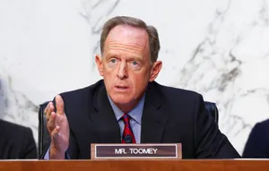 Pat Toomey With Nameplate Wallpaper