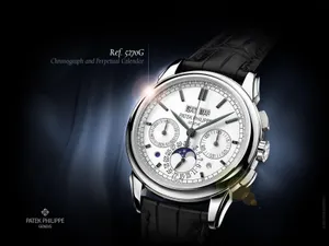 Patek Philippe5270 G Perpetual Chronograph Watch Wallpaper