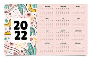 Patel Pink 2022 Calendar Wallpaper