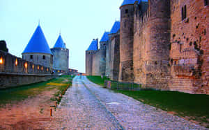 Pathway In The Cite De Carcassonne Wallpaper