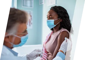 Patient Receiving Vaccine Wallpaper