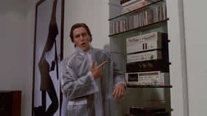 Patrick Bateman Music Enthusiast Wallpaper