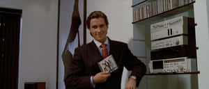 Patrick Bateman Music Enthusiast Wallpaper