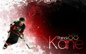 Patrick Kane Black Chicago Blackhawks Uniform Wallpaper