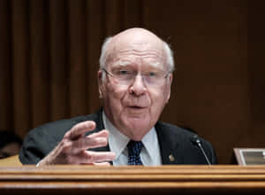 Patrick Leahy At His Desk Wallpaper