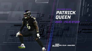 Patrick Queen Baltimore Ravens Film Study2023 Wallpaper