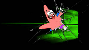 Patrick Star And Mirror Wallpaper