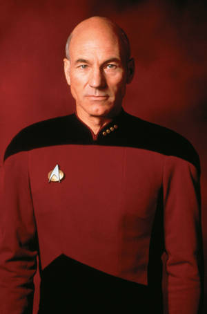 Patrick Stewart As Captain Jean-luc Wallpaper