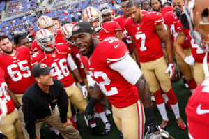 Patrick Williswith49ers Teamon Field Wallpaper