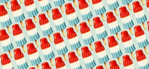 Patriotic Popsicle Pattern4th July Wallpaper