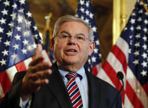 Patriotic Robert Menendez Wallpaper