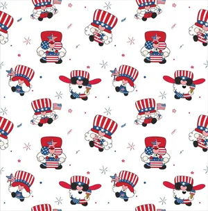 Patriotic Sheep4thof July Pattern Wallpaper