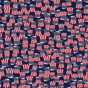 Patriotic U F O Pattern4th July Wallpaper