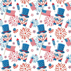 Patriotic4thof July Pattern Wallpaper