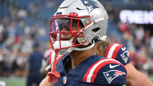 Patriots Player Helmet Focus Wallpaper