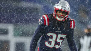 Patriots Player Snow Game Wallpaper