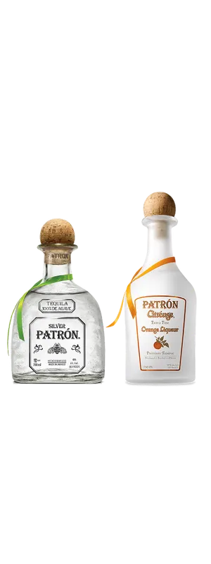 Patron Tequila Silver And Orange Wallpaper