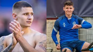 Patryk Klimala Soccer Player Collage Wallpaper