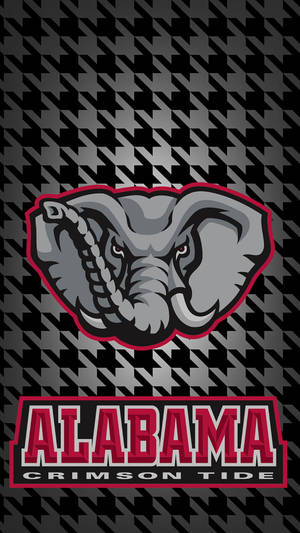 Patterned Alabama Crimson Tide Wallpaper