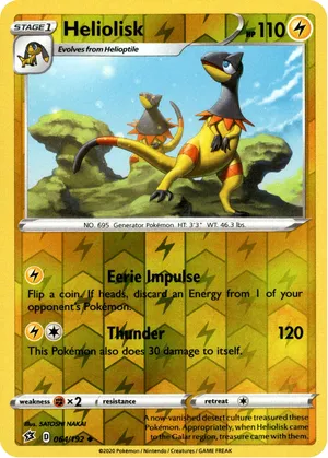 Patterned Heliolisk Trading Card Wallpaper