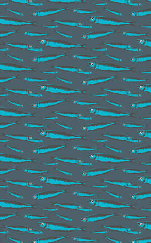 Patterned Sardines Background Wallpaper