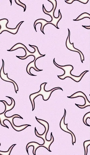 Patterns Of Pink Flames Wallpaper