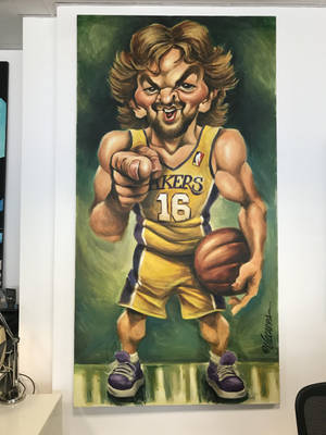 Pau Gasol Bizarre Art Wallpaper