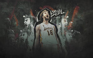 Pau Gasol Black Art Wallpaper