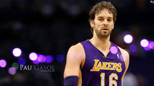 Pau Gasol Purple Jersey Wallpaper