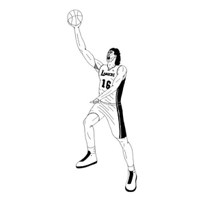 Pau Gasol Sketch Wallpaper