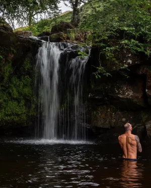 Paul Craig Bathing In River Wallpaper