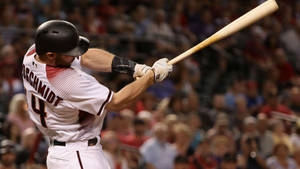 Paul Goldschmidt Close Up With Bat Wallpaper