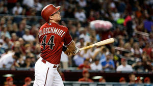 Paul Goldschmidt In Red Jersey Wallpaper