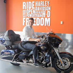 Paul Ryan Riding Harley-davidson Bike Wallpaper