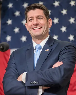 Paul Ryan With Usa Flag Wallpaper