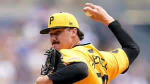 Paul Skenes Pitching Action Wallpaper