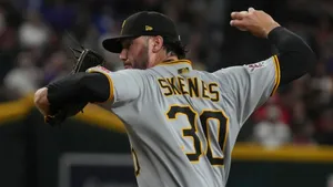 Paul Skenes Pitching Action Wallpaper