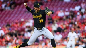 Paul Skenes Pitching Action Wallpaper