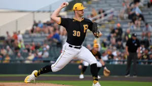 Paul Skenes Pitching Action Wallpaper