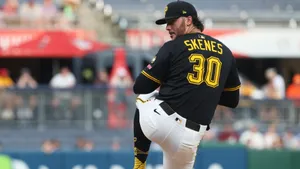 Paul Skenes Pitching Action Wallpaper