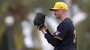 Paul Skenes Pitching Focus Wallpaper