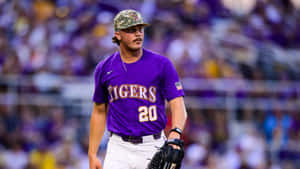 Paul Skenes Tigers Pitcher Wallpaper