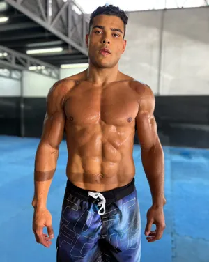 Paulo Costa Showing Abs Wallpaper