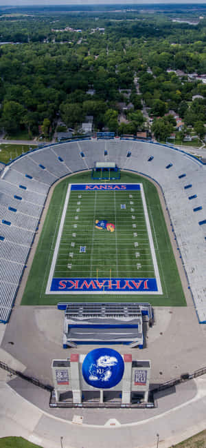 Paying Tribute To The Jayhawks At Kansas Memorial Stadium Wallpaper